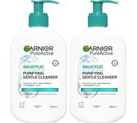 2 Pack Garnier Pure Active Salicylic Purifying Gentle Face Cleanser 2x250ml