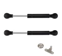 2 Pack Gas Strut Lift Support, 80N Black Gas Spring Hinge Soft Close Lid Support Flap Door Air Support Rod for Cabinet, Toy Box, Storage Chest (8 Inch)