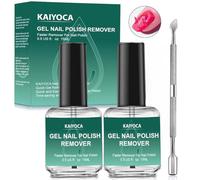 2 Pack Gel Nail Polish Remover, Professional Polish Remover for Nails, Easily & Quickly Remove Soak-Off Gel Polish in 3-5 Minutes,Safe and No Need For Foil, Soaking Or Wrapping