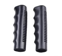 2 Pack General Wheelbarrow Handles Black Rubber Replacement Grips Round Tubes Anti-Slip Weatherproof 125mm Length(125 x 25mm)
