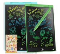 [2 Pack] Genialba 8.5 inch LCD Writing Tablet Colorful Screen Drawing Board Toddler Toys Learning Educational Toys Gifts for Birthday Christmas, for 2 3 4 5 6 7 Year Old Boys Girls, (Green&Blue)