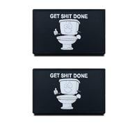 2 Pack Get Shit Done Funny Combat Meme Morale Badge Patch Hook & Loop Embroidered Decor Emblem for Tactical Military Clothes Clothing Hats Jackets Jeans Backpack Vest