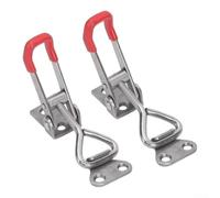 2-Pack GH-4001-SS for toggle Clamp, 304 Stainless Steel Horizontal | 304 Stainless Steel, 150kg Clamping Force, Self-locking Design, Adjustable Screw