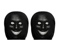 2 Pack Ghost Face Headrest Covers,Scary Headrest Covers for Halloween，A