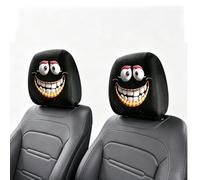 2 Pack Ghost Face Headrest Covers,Scary Headrest Covers for Halloween，B