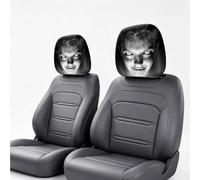 2 Pack Ghost Face Headrest Covers,Scary Headrest Covers for Halloween，C