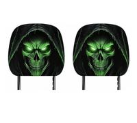 2 Pack Ghost Face Headrest Covers,Scary Headrest Covers for Halloween，G