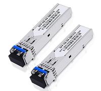 2 Pack Gigabit SFP Module 1310nm-SMF 1000Base-LX for Cisco GLC-LH-SMD,Ubiquiti UniFi,Meraki MA-SFP-1GB-LX10,Intel,Fortinet,Mikrotik,Netgear,TP+D-Link TL-SM311LS Transceiver Up to 20 km