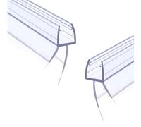 2 Pack Glass Door Silicone Seal Strip 36 Inch Shower Door Bottom Seal Sweep-Suitable for 1/4 Inch Glass-Stop Shower Leaks Frameless Shower Door Seal Strip