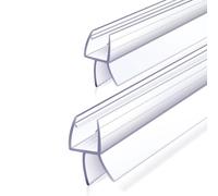 2 Pack Glass Door Silicone Seal Strip 39 Inch Shower Door Bottom Seal-Suitable for 3/8 Inch Glass-Stop Shower Leaks