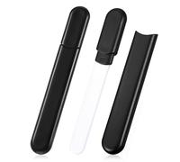 2 Pack Glass Nail Files - Eternal Nail Buffer & Polisher for Natural Nails | 4-Way Manicure Tool for Shaping, Smoothing, Polishing to High Shine | Premium Crystal Glass File with Protective Case