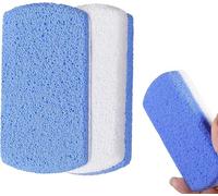 2-Pack Glass Pumice Stones for Feet - Professional Callus Remover & Foot Exfoliator for Heels, Cracked Skin - Reusable Pedicure Tool for Smooth, Soft Feet - Easy to Clean & Durable