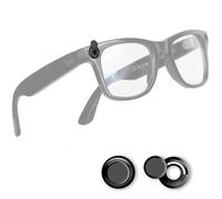 2 Pack Glasses Light Cover for RayBan Meta Wayfarer Skyler Oakley Headliner (Gen 2) Meta HSTN Glasses Camera Cover Accessories, Rotating Light Blocker Stickers for Smart Glasses (Round)