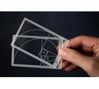 (2 Pack) Golden Ratio/Fibonacci Composition View Finder/Viewer Photography/Painting/Drawing Credit Card Size Fits in Wallet/Camera Bag