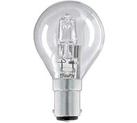 2 Pack Golf Ball/Mini Gobe B15d G45 / P45 ECO Halogen Dimmable Energy Saver Light Bulbs B15 SBC Small Bayonet Cap 240V 18W = 25W