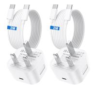 2 Pack Google Pixel Fast Charger for Google Pixel 10/10 Pro/10 Pro XL/10 P-ro Fold/9/9 P-ro/9 P.ro XL/9 P.ro Fold/8 Pr.o/8/8A/7A/7, 30W USB C Charger Plug and Cable 2M, Type C Power Adapter Plug UK