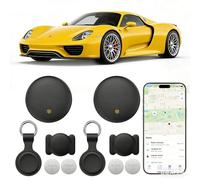 2 Pack GPS Tracker Car Tracker, Hidden Magnetic Car Tracker Work with iOS and Android Full Global Coverage Location GPS Tracker for Kids,No Subscription Required/No Monthly Fee/No SIM Card Required