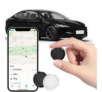2 Pack GPS Trackers for Vehicles Work with Find My (iOS Only) Real Time Mini Car Air Tracker Tags Global Coverage Hidden Car Locator Tracking Device No Monthly Fee or Subscription No SIM Card Required