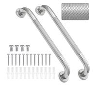 2 Pack Grab Bar Rail, 16inch 304 Stainless Steel Non-Slip Bathroom Grab Rail, Non-Slip Disability Auxiliary Handle, Safety Handle for Bedroom Bathtub