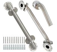 2 Pack Grab Bars for Bathroom, 24 Inch Chrome Stainless Steel Shower Grab Bar, Concealed Screw Balance Assist Safety Bath Handrail, 500lbs Support Shower Handle for Handicap, Elderly, Injury