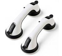 2 Pack Grab Bars for Shower Handle, Elderly Assistance Products, Seniors Removable Bar Safety, Suction Cup Handles for Bathtubs and Showers/Bathroom/Walls, Heavy Duty Handrails Grip 500lbs,No Drilling