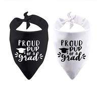 2 Pack Graduation Dog Pet Bandana Proud Pup of A Grad Dog Bandana Graduation Announcement Gift (Proud Pup of A Grad D)