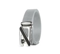 2 Pack Gray Men Nylon Canvas Belts With Adjustable Automatic Z Buckle For Outdoor Work Travel Hiking And Casual Jeans