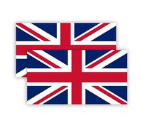 2 Pack Great Britain Flag Vinyl Sticker - 15 x 8 cm - Flag Sticker Set for Cars, Trucks, Computer, Wall & Windows Sticker, Stickers for Laptop