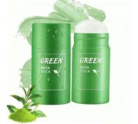 2 Pack Green Tea Mask Stick for Face,Green Tea Deep Cleanse Mask,Deep Cleansing, Moisturizing,Removing Blackhead,Skincare,for Men and Women
