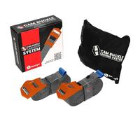 2 Pack Grey Heavy-Duty Cam Buckle Straps
