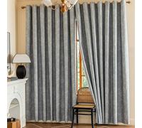 2 Pack Grey Printed Polyester Thermal Blackout Curtains, Nordic Style, 55x102in, Ideal for Bedroom, Living Room, Studio, Energy Efficient, Stylish Window Treatment