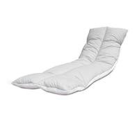 Lancashire Textiles Supreme Quality Sun Lounger Recliner Patio Garden Furniture Replacement Cushion Toppers Pads with Elasticated Straps - Made in UK (60 X 190 Cm, Shade of Grey, 2)