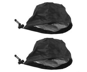 2-Pack Grow Tent Vent Cover with Elastic Band & Fixed Buckle, 4in/6in/8in Diameter Duct Filter Net for Plant Tents, Silver-Coated Oxford Cloth, Spider-Proof Mesh(6in)