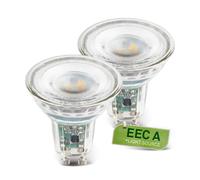 2 Pack GU10 LED Light Bulb 2,5W 450lm 3000K Warm White Light Energy Efficient A