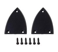 2 Pack Guitar Bar Cover Screws Black 3 Holes Guitar Part Accessories Electric Guitar Head Holder