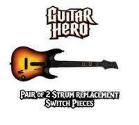 2-Pack Guitar Hero World Tour Strum Switch Replacement - Microswitch Repair Kit for X360, PS3 & Wii GHWT Controllers with Touch Slider