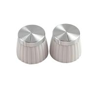 2 Pack Guitar Potentiometer Knobs Nonslip Grip Surfaces Ergonomic Volumes Adjusters Suitable For Professional Musicians Aluminum Plastic Guitar Tuning Cap