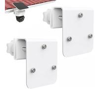 2 Pack Gutter Mount for Eufy Solocam S340/E30/E42 & 4G LTE Cam S330, White Stainless Steel Security Camera Bracket
