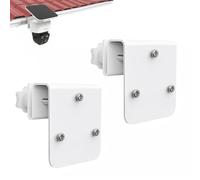 2 Pack Gutter Mount for Eufy Solocam S340/E30/E42 & 4G LTE Cam S330, White Stainless Steel Security Camera Bracket