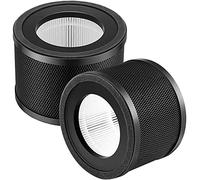 2 Pack H13 True HEPA Replacement Filter, Compatible with TaoTronics TT-AP001 and VAVA VA-EE014, 3-in-1 H13 Grade True HEPA and Activated Carbon Filter