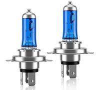 2 Pack H4 472 Halogen Headlight Bulb 12V 60/55W P43t 5000K White Universal | Super Bright Halogen 3 Pin Bulb Longlife Replacement Car Bulbs for High Low Dipped Main Beam Headlamp Daytime Running Light