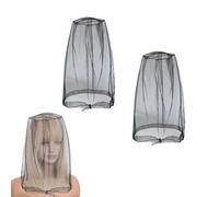 2 Pack Hair Extension Storage Bag,Adjustable Wig Bag With Drawstring Portable Travel Organizer for Protecting Wigs on Mannequin Wig Head From Dirt And Dust(Black)