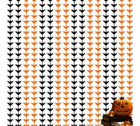 2 Pack Halloween Decorations - Black & Orange Bat Fringe Curtain Backdrop for Door, Party & Photo Booth - Glitter Tinsel Streamers for Halloween, Birthday & Wedding Decor
