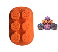 2 Pack Halloween Pumpkin Silicone Baking Mould, FantasyDay Anniversary Birthday Tray-Wedding Festival Party Silicone Cake Mold for Muffins Brownie Cornbread Candy Chocolates Butter Soap Gummy Bread