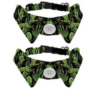 2 Pack Halloween Zombie Hand Small Dog Collar, Adjustable Cat Collar with Bowties, Cute Pet Bow Tie for Medium Dogs Cats Puppies Rabbits Kittens