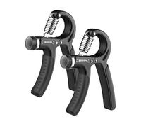 2 Pack Hand Grip Strengthener, 5-60kg Adjustable Hand Gripper Exercisers, Forearm Strengthener, Wrist Streng-thener for Improved Strength & Grip, Athletes and Hands Injury Recovery