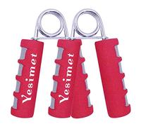 2 Pack Hand Grip Strengthener Set,Finger Gripper- Soft Foam Hand Exerciser for Quickly Increasing Wrist Forearm and Finger Strength (Red)