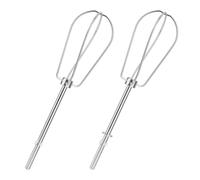 2 Pack Hand Mixer Turbo Beater Attachments W10490648, Stainless Steel Hand Mixer Beaters for Kitchen, Electric Whisk Parts KHM2B AP5644233 PS4082859 Part Replacement Accessories