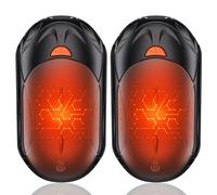 2-Pack Hand Warmer Rechargeable 6000mAh OUTJUT Portable Pocket Warmer 3 Heating Modes USB Electric Split Rechargeable Hand Warmer Suitable for Outdoor Sports, Camping, for Reno Patients