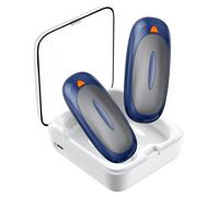 2 Pack Hand Warmers Rechargeable, 2000mAh 3 Heating Levels Portable Winter Electric Hand Warmer AI Handwarmers with 10000mAh Charging Case for Pocket Gloves Golf Skiing Outdoor Camping Gifts Men Women